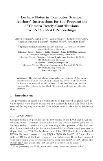 llncs.cls file